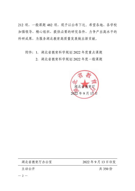 省教育厅关于下达省教育科学规划2022年度课题的通知_01